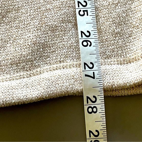 Woolrich Knit Fleece Sweatshirt V-Neck Cream Large - Picture 13 of 13